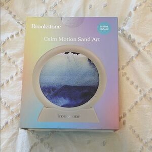 Brookstone Serene Escape Sand Motion Art - Blue and White new desk display